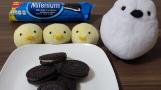 【実食レポ】オレオそっくり!?カルディのミレニアムと本物のオレオを食べ比べてみた!